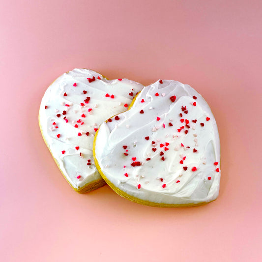Box of Dozen Frosted Sugar Cookie - Hearts